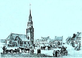 Notre-Dame-kirken som ble revet i perioden 1830-1845